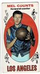 1969 Topps Basketball #49 Mel Counts - Los Angeles Lakers RC